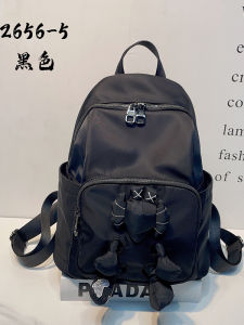 Womens Fashionable New Brand Backpack Oxford Cloth Waterproof Leisure Travel Bag Student Bookbag Soft Handle Zipper Closure