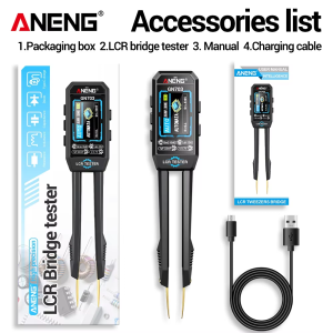 ANENG | ANENG GN703 Smart Tweezers LCR Meter SMD Intelligent Resistance Capacitance Inductance Continuity Diode Detection LCR Bridge Too