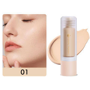 Matte Oil Control Bottom Press Liquid Foundation Face Makeup Long-lasting Natural Finish Beauty Enhancing Cosmetic Tool