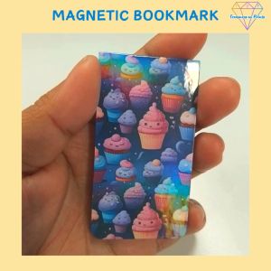 Cute Colorful Cupcakes MAGNETIC Bookmark | Gift for Bakers | Page Holder | Message Card | Gift For Book Lovers