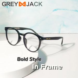 Grey Jack Kacamata Antiradiasi Blueray Bentuk Oval Style Acetate Fashion Pria dan Wanita Dewasa Bisa Minus Blueray Photocromic K 9112