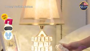 Luxury LED Golden Crystal Table Lamp Wedding Gift Living Room Deco Bedside Lampu Hiasan Meja Kristal