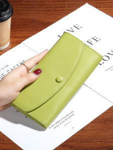 SIFULUN | Leather Thin Long Wallet Spacious Mobile Phone Coin Pouch