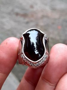 cincin batu akik yaman hulung asli natural