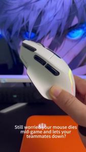 Warvank X9 PRO Tri-Mode Wireless Gaming Mouse PAW3311 300mAh Dual Battery 85g Lightweight BT Office Game Mouse for PC Laptops