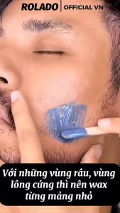 [ CHE TÊN] Combo 500g sáp wax lông nóng sữa ROLADO hương lavander + nồi nấu sáp + chén silicon sử dụng nhiều lần tặng kèm que phết