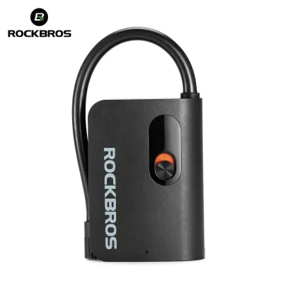 ROCKBROS Mini Electric Air Pump Portable Wireless 70Psi Inflator with Battery Indicator Type-C Charging for MTB Road Bikes Motorcycles
