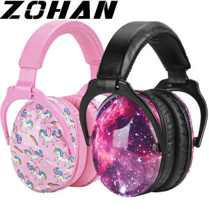 ZOHAN Toddler Noise Cancelling Ear Muffs Ear Defenders Hearing Safety Protectors Ear Covers 2 Pack for Sensitive Children