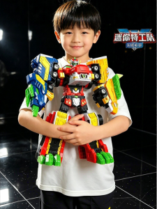 Super Warrior Car Dragon Mechanic Mini Special Agent Team Transformable Robot Toy For 3-6 Years Children