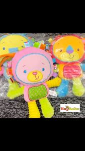 Stuffed Animal Soft Toy with Rattle for baby newborn. Squeaker Soothing toy. Plush toy. . HEYBABE.