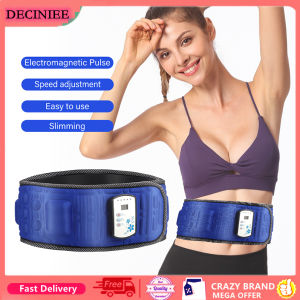 DECINIEE Electric Abdominal Body Slimming Belt Waist Band Smart Abdomen Muscle Stimulator Abs Trainer Fitness Lose Weight Fat Burn
