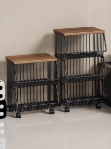 evesigar | Kitchen Vegetable and Fruit Storage Trolley Multifunctional Layered