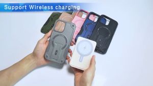 Magsafe Magnetic Charging Holder Stand Phone Casing For iPhone 16 Pro Max 15 Pro Max 11 12 13 14 14pro max Case iPhone11 Magnetic Wireless Charging Armor Shockproof Hard Back Cover