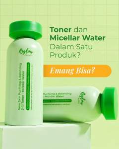 Reglow Skincare Glowing Toner 2in1 Micellar Water Mengatasi Wajah Kering Dan Kusam Pembersih make up