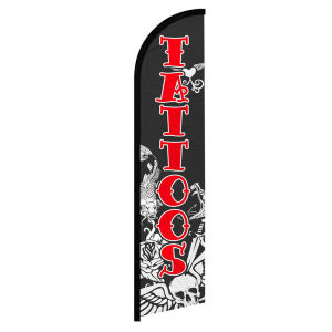 Tattoos Piercings Feather Flag Only Flag Without Pole Beach Flag Trendy And Cool Tattoo  Custom Outdoor Advertise Decor Banner Auto