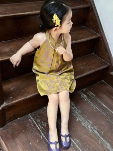 Childs Floral Chinese Style Cheongsam Dress