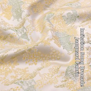 QINGPIN | Silk Brocade Fabric for DIY Hair Clips