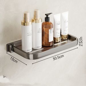 1 piece of bathroom folding rack space saving aluminum wall mounted storage rack easy to install bathroom accessory