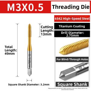 XINGONG | High Hardness Cobalt Stainless Steel Aluminum Thread Tap