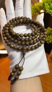 Vòng tay trầm hương 108 hạt tròn chuỗi đeo cổ nam nữ  Kì Trồng Hải Nam hạt 6mm cận chìm 011 - Lazada