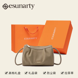 Casual Fashionable Top Layer Cowhide Leather Crossbody Small Pillow Bag for Commuting Women Soft Zipper Closure Handbag