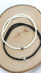 Gelang couple tali polos warna hitam aesthetic sama pasangan bestie sahabat pacar baik pria wanita