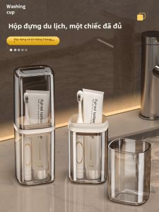 MONLEYTA | Cốc đựng đồ vệ sinh cá nhân du lịch trong suốt tiện lợi Cốc đựng kem đánh răng Cốc đựng bàn chải đánh răng Cốc đựng nước súc miệng