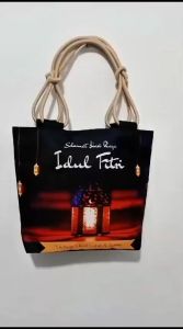 Totebag Sumbu Kepang Printing Khusus Edisi Idul Fitri