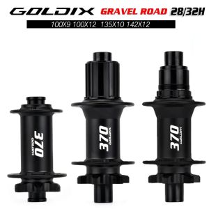 GOLDIX GDR370 ROAD Bicycle Hub 6-bolt Disc Brake Sealed Bearing J-Bend 28/32 Holes Ratchet 36T Hub for Shimano HG 11S SRAM XDR