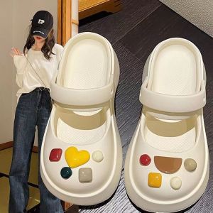 10Pcs/Set Shoes Charms Shoes Accessories Geometric Love Macaron Decoration Detachable Shoe Buckle