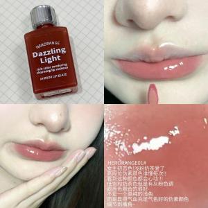 Juicy Glossy Mirror Finish Lip Glaze Transparent Shiny Korean Style Womens Cosmetic Beauty Enhancement Easy to Color Lipstick