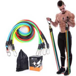 Kojima ยางยืดออกกํากาย เชือกออกกํากาย ยางยืดออกกําลังกาย ครบชุด 11 ชิ้น เชือกออกกําลังกาย ยางยืดออกกําลัง ยางยึดออกกําลัง ยางยืด resistance band