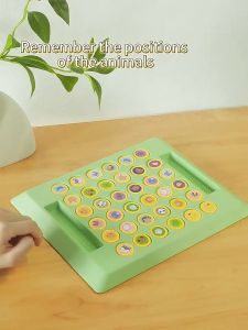 CART Mainan Puzzle Anak Edukasi Tebak Gambar Daya Ingat Papan Game Flip Chess Edukatif Sensorik Motorik Keluarga Toys
