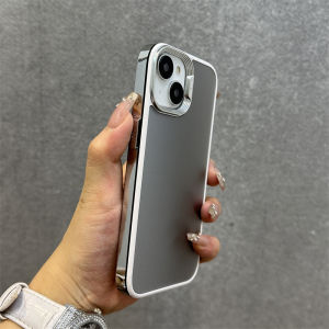 Iphone 16Promax Double Color Electroplating Sparkling Powder Shell Micro Frosted Creative Silicone Protective Case for  12 13 14 15 pro