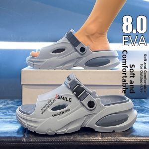 Mens Beach Sandals 2025 New Summer Outdoor Wear Anti-Slip Deodorant Driving Sports Thick Bottom Large Size Slippers