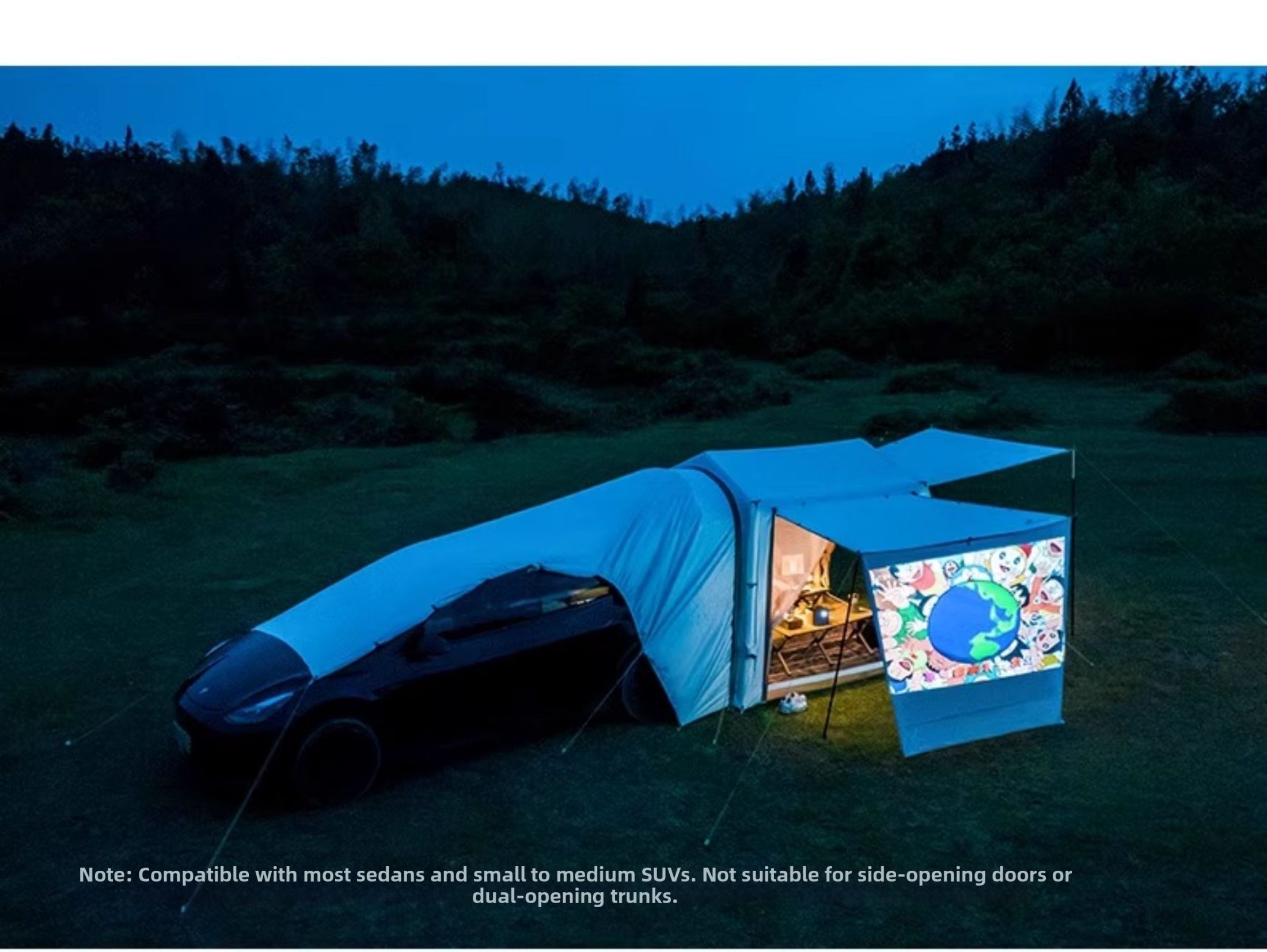 Deflated Car NatureHike | Inflatable Car Tailgate Tent Air7.0 | Lazada Philippines