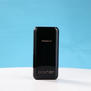 Pisen BLD98LS 20000mAh 22.5W Powerbank Pisen Quick 3 Output & 2 Input PD3.0/QC3.0/FCP/AFC/BC1.2/PE With LED Digital Screen Display Fast Charging Full Compatibility Powerbank For Apple Iphone Xiaomi Huawei Redmi Oppo Samsung With 1 Year Warranty
