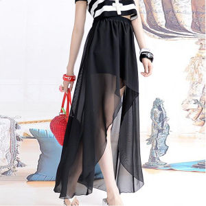 Summer Irregular Front Short Long Back Fashion Skirt