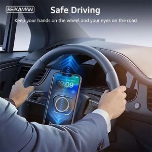 Beikaman Magnetic Suction Cup Phone Holder for Car Navigation Stickers - Securely Mounts Your Phone for Safe Driving