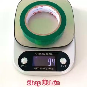 1 Cuộn băng keo màu xanh lá OPP rộng 2.4cm dài 75 mét lõi giấy 3mm giá tại xưởng