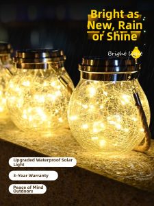 BEAUTY IN THE LIGHT | Solar Powered Outdoor Tree Hanging Light Crack Design