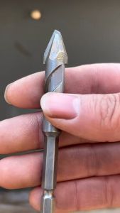 Bộ 4 mũi khoan lệch tâm XÁM 6mm 8mm 10mm 12mm chuôi lục giác - Tùng Thanh Kim Khí