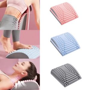 Back Cervical Stretcher Pillow Neck Lumbar Traction Massager for Neck Waist Back Pain Relief Cushion for Office Workers
