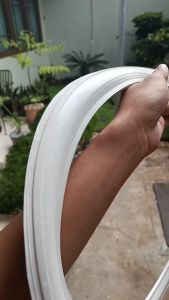 Karet Lis Ban White Wall Motor Universal Ring 12" INCH Putih Polos (1 Set)