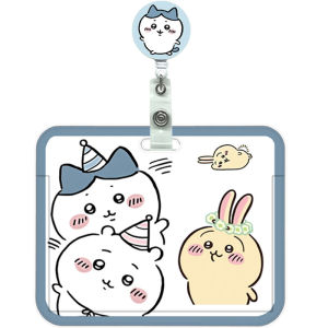 Cute Cartoon Chiikawa Little Eight Card Holder Lunch Card Student Campus ID Metro Bus Access Control One Card Horizontal Layout
