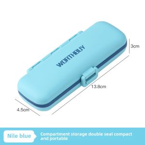 Portable Mini Sealed Medicine Box Pill Bottle Candy Storage Organizer Compact Travel Size Drug Box for Men And Women
