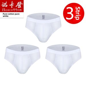 Mens Low Waist Cotton Underwear Triangle Shorts Pure White Lightweight Color Home Clothes U Shape Design Sensual Briefs