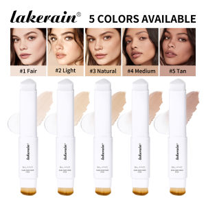 lakerain Blanc Cover Cream Stick – Color-Adapting Cream Foundation Stick with Brush | Smooth Finish | 13g