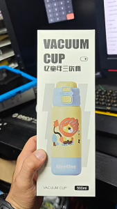 Woohoo Tumbler Anak Sekolah Animal 2268 Termos Vacumm Air Panas dan Dingin 500ML Stainless Steel 316-fhlc