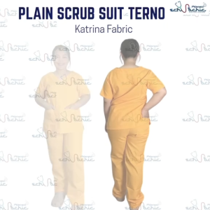 PSC Golden Yellow Katrina Plain Scrub Suit Terno for Men & Women/ Canadian-Katrina/Medical nurse vet yay